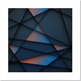 Smooth Black Geometric Posters and Art